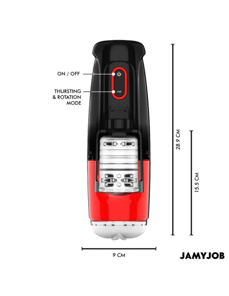 Jamyjob - storm masturbador vagina automÁtico 10 modos rotaciÓn y empuje