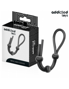 Addicted toys - cuerda silicona para el pene de lazo triple 2