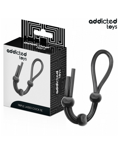 Addicted toys - cuerda silicona para el pene de lazo triple