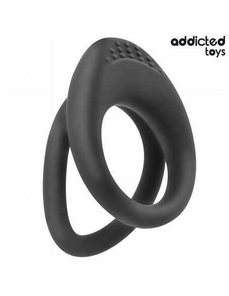 Addicted toys - anillo texturizado doble para el pene