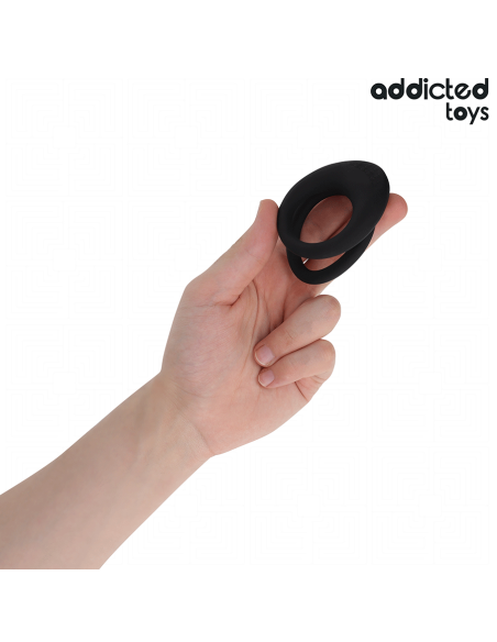 Addicted toys - anillo texturizado doble para el pene
