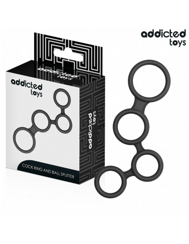 Addicted toys - anillo para el pene con divisores para testÍculos