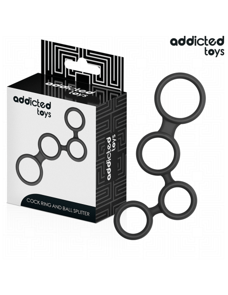 Addicted toys - anillo para el pene con divisores para testÍculos