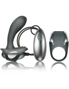Climaximum - excite kit anillo para pene + masajeador prÓstata con cable