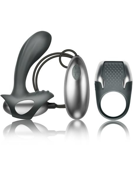 Climaximum - excite kit anillo para pene + masajeador prÓstata con cable