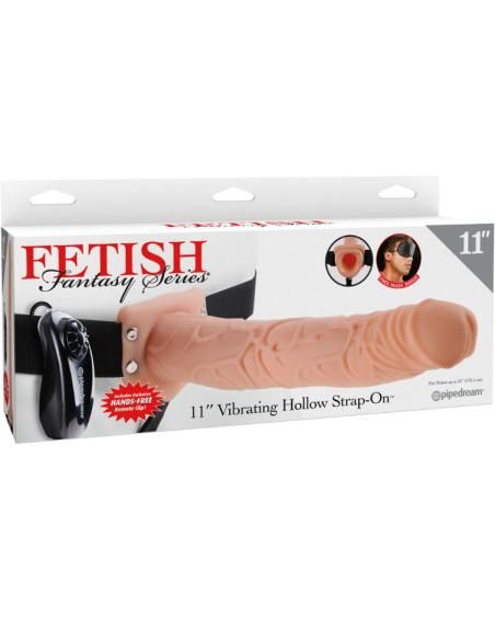 Fetish fantasy series - 11 arnes vibrador con testiculos hueco man 27.9 cm natural