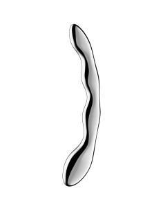 Satisfyer - cosmic crest 2 dildo acero inoxidable doble uso