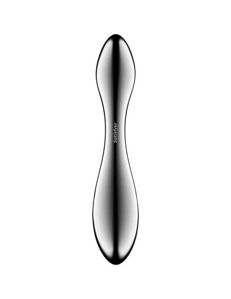 Satisfyer - pure gravity 3 dildo acero inoxidable doble uso