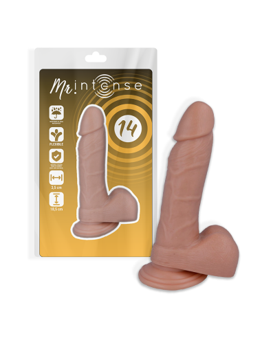 Mr intense - 14 pene realÍstico 18.5 cm -o- 3.8 cm