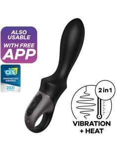 Satisfyer - heat climax vibrador anal app negro