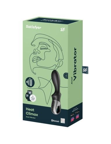 Satisfyer - heat climax vibrador anal app negro