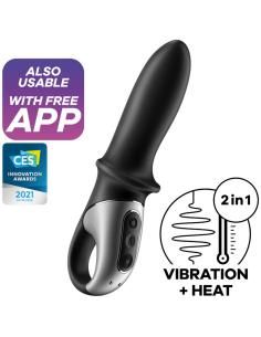 Satisfyer - hot passion vibrador anal app negro