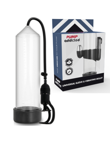 Pump addicted - bomba erecciÓn rx5 transparente con vibrador