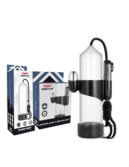 Pump addicted - bomba erecciÓn rx5 transparente con vibrador