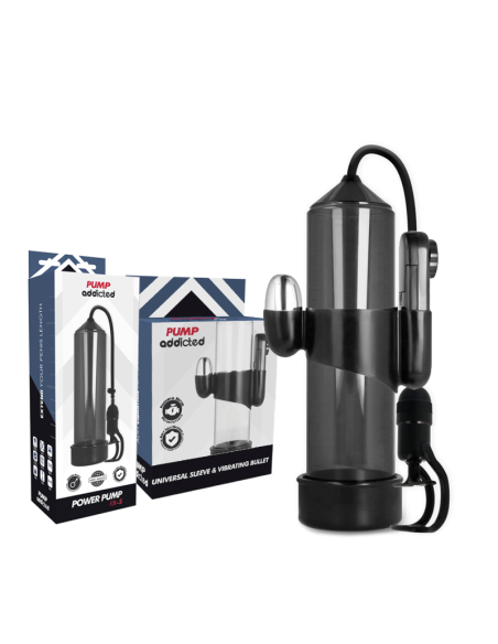Pump addicted - bomba erecciÓn rx5 negro con vibrador