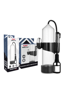 Pump addicted - bomba erecciÓn rx7 transparente con vibrador 2