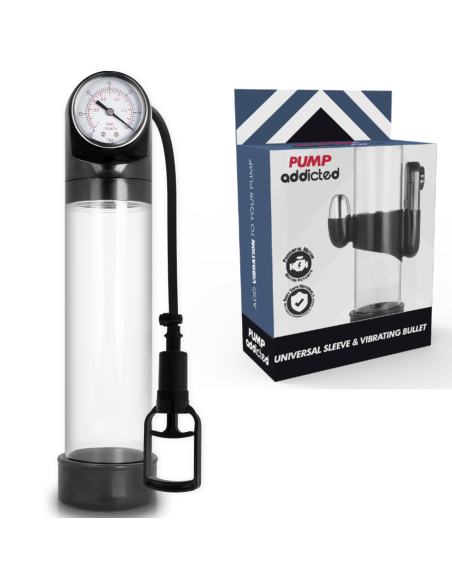Pump addicted - bomba erecciÓn rx9 transparente con vibrador