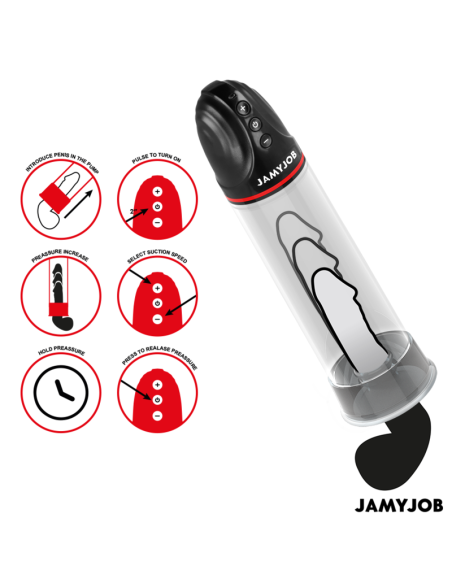 Jamyjob - xpand bomba automÁtica 3 niveles de succionador gris