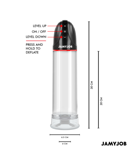 Jamyjob - xpand bomba automÁtica 3 niveles de succionador gris