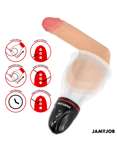 Jamyjob - xpand lite bomba automtica de testÍculos 3 niveles de succionador gris