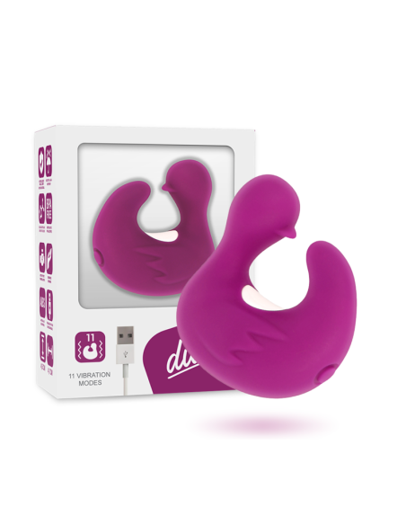 Coverme - dedal pato estimulador de silicona recargable duckymania