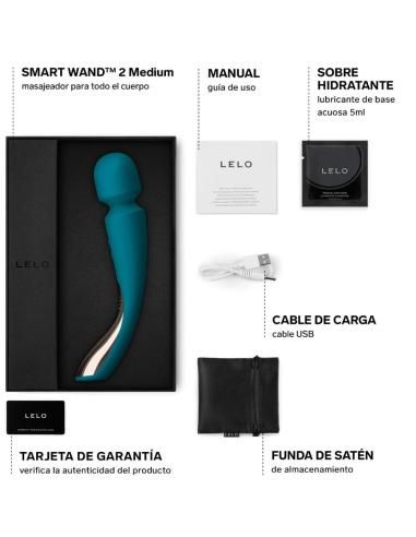 Lelo - masajeador smart medium wand 2 verde agua