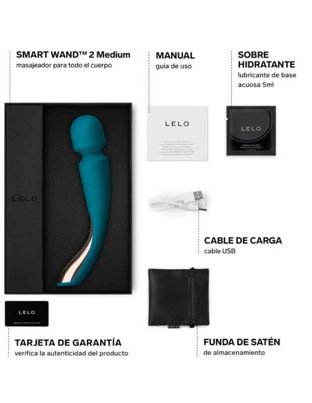 Lelo - masajeador smart medium wand 2 verde agua