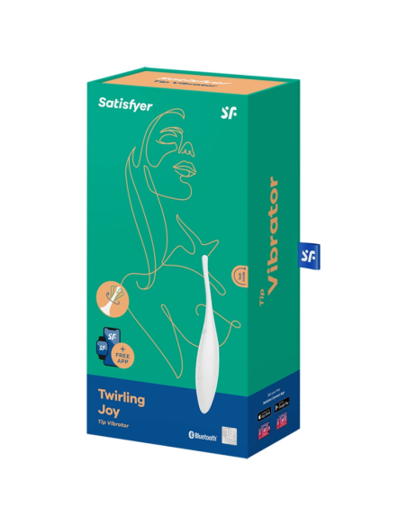 Satisfyer - twirling joy estimulador clitoris blanco