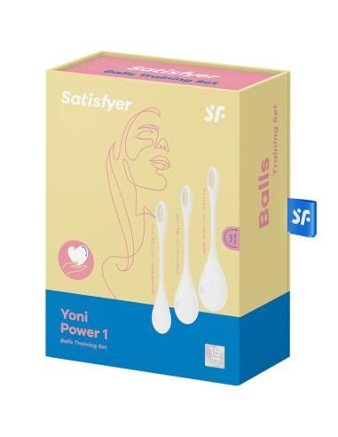 Satisfyer - yoni power 1 kit de entrenamiento blanco