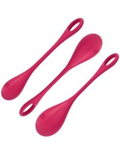 Satisfyer - yoni power 1 kit de entrenamiento rojo