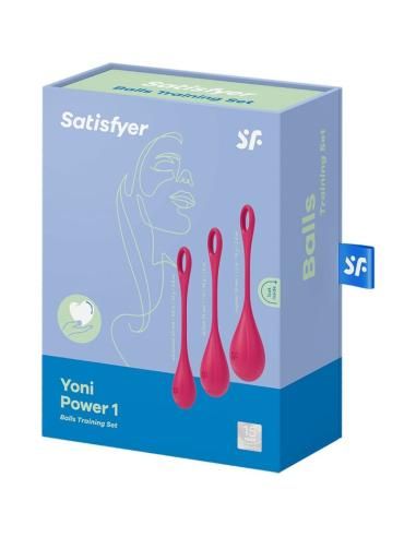 Satisfyer - yoni power 1 kit de entrenamiento rojo