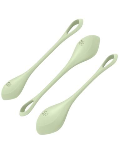 Satisfyer - yoni power 2 kit de entrenamiento verde