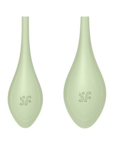 Satisfyer - yoni power 2 kit de entrenamiento verde