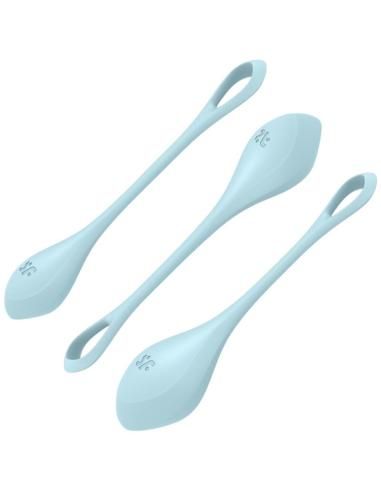 Satisfyer - yoni power 2 kit de entrenamiento azul