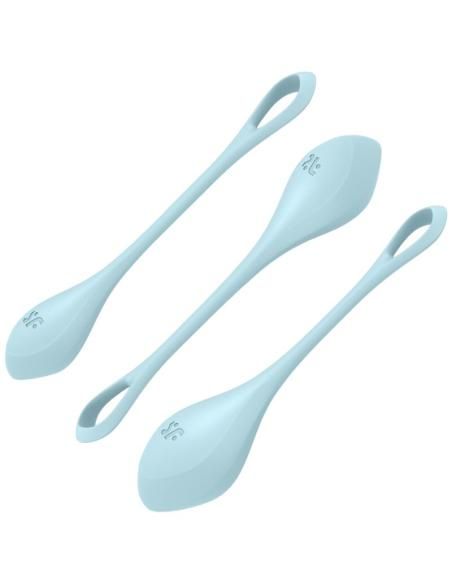 Satisfyer - yoni power 2 kit de entrenamiento azul