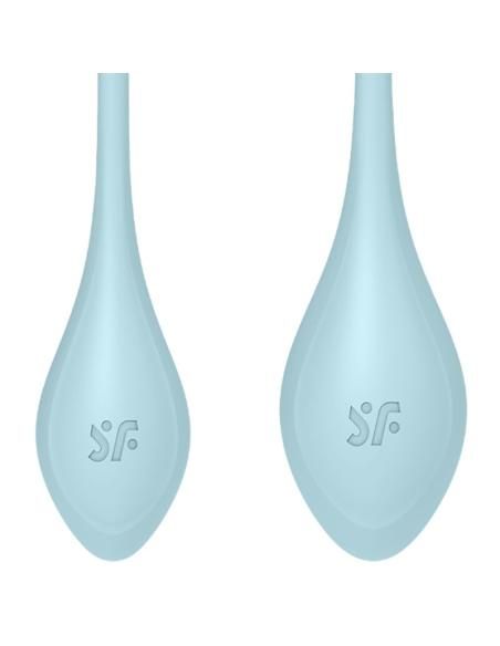 Satisfyer - yoni power 2 kit de entrenamiento azul