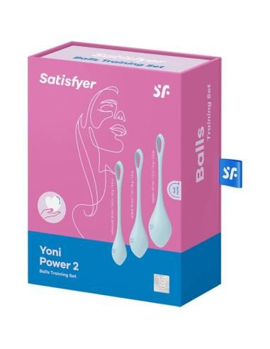 Satisfyer - yoni power 2 kit de entrenamiento azul