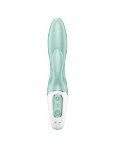 Satisfyer - air pump bunny 5+ vibrador rabbit inflable app verde 2