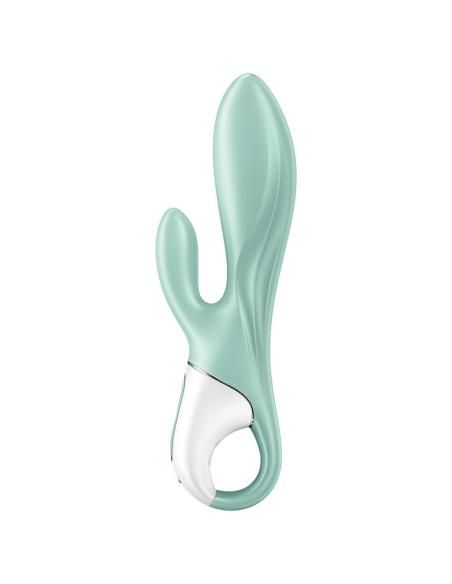 Satisfyer - air pump bunny 5+ vibrador rabbit inflable app verde