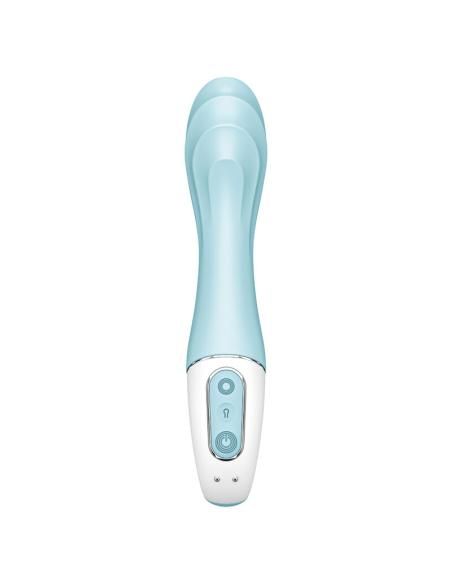 Satisfyer - air pump vibrator 5+ vibrador punto g inflable app azul