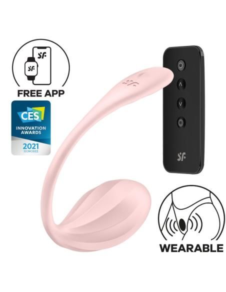 Satisfyer - ribbed petal estimulador punto g control remoto rosa app gratuita