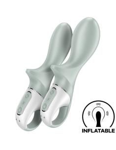 Satisfyer - air pump booty 3 vibrador anal inflable verde gris 2