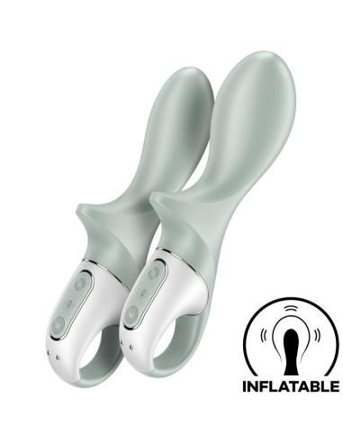 Satisfyer - air pump booty 3 vibrador anal inflable verde gris
