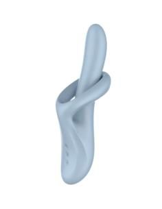 Satisfyer - heat flex 4 vibrador efecto calor 12 vibraciones azul