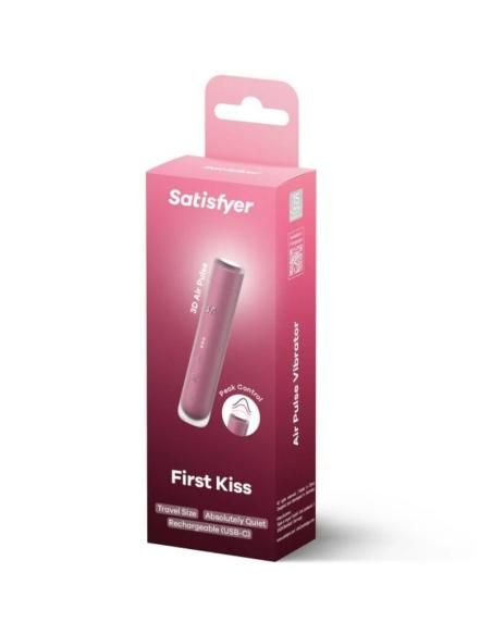 Satisfyer - first kiss estimulador clÍtoris por ondas granate