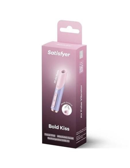 Satisfyer - bold kiss estimulador clÍtoris por ondas rosa / violeta