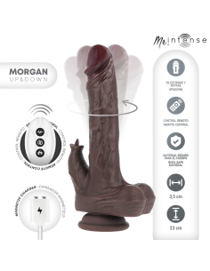 Mr intense - morgan realÍstico multifunciÓn con vibraciÓn, rotacion y up and down control remoto 23 cm -o- 3.5 cm 2