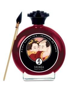 Shunga - pintura corporal de fresas y cava