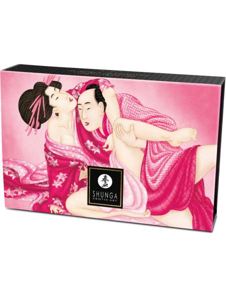 Shunga - kit polvos de masaje comestible frambuesa