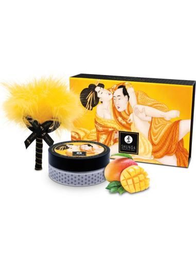 Shunga - kit polvos de masaje comestible mango